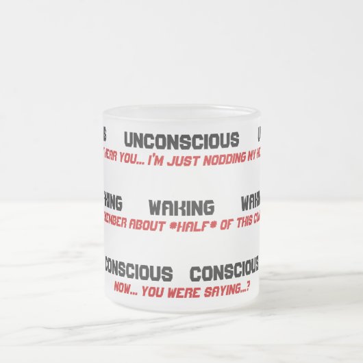 Nicht-EIn-Morgen-Person Kaffee-Tasse Mattglastasse (Mittel)