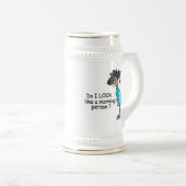 Nicht ein Morgenmensch Bierglas (VorderseiteRechts)