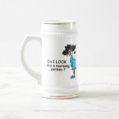 Nicht ein Morgenmensch Bierglas (Links)