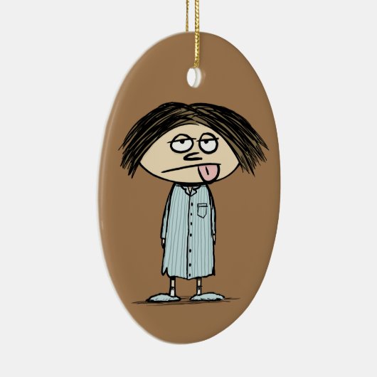 Nicht ein Morgenmensch | Funny Humour Keramik Ornament (Rechts)