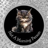 Nicht ein Morgenmensch oder Ihr Text wütend Tabby Tasse