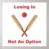 Nicht ein Option-Cricket Poster (Vorne)