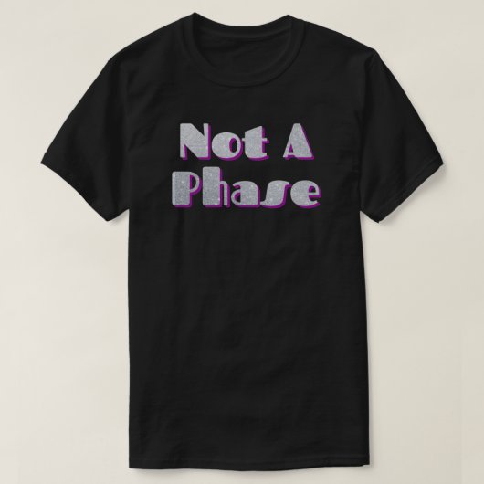 Nicht ein Phase-Magenta-Glitzer T-Shirt (Design vorne)