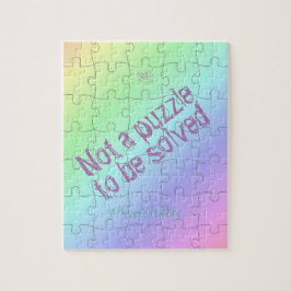 'Nicht ein Puzzle' Autismus Akzeptanz, Pastel Rain Puzzle