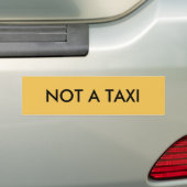 Nicht ein Taxi Autoaufkleber (Auf Auto)