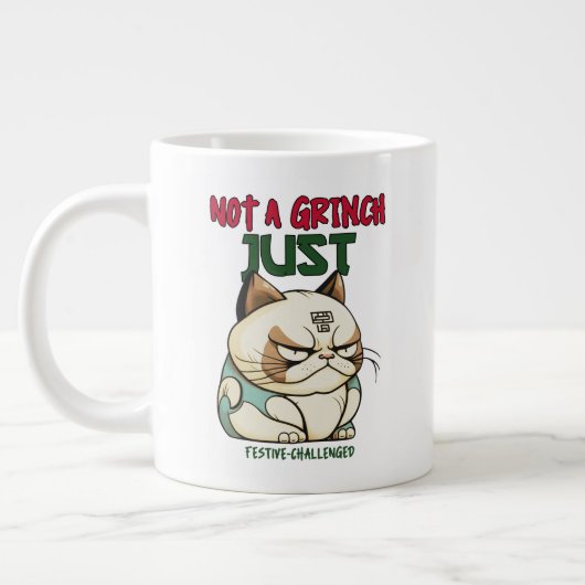 Nicht ein toller Feiertag Jumbo-Tasse (Links)
