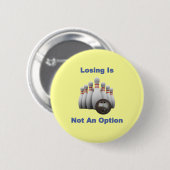 Nicht ein Wahl-Bowling Button (Vorne & Hinten)