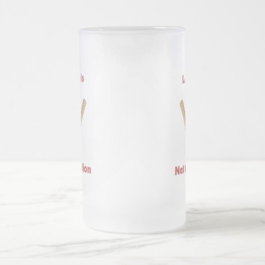 Nicht ein Wahl-Kricket Mattglas Bierglas (Mittel)