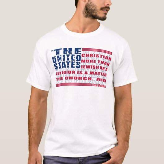Nicht eine christliche Nation T-Shirt (Vorderseite)