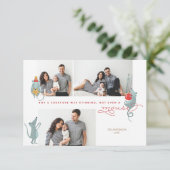 Nicht eine Kreatur, die den Illustrierten Urlaub b Einladung (Stehend Vorderseite)