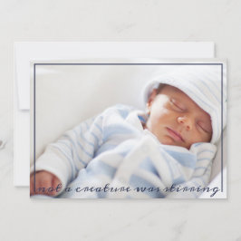 Nicht eine Kreatur war Stirring Baby Foto Weihnach Feiertagskarte