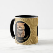 Nicht eine Morgenperson oder Ihr Text wütend Orang Tasse (Vorderseite Links)