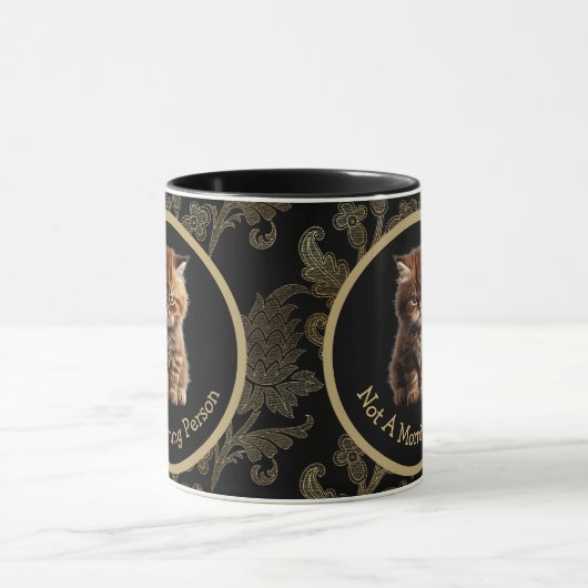 Nicht eine Morgenperson oder Ihre Text wütend schl Tasse (Zentrum)