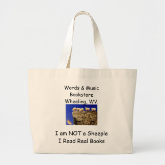 nicht eine sheeple Buch-Tasche Jumbo Stoffbeutel