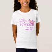 Nicht einfaches Sein eine Prinzessin T-shirt (Vorderseite)
