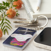 Nicht einfaches Sein menschlicher Schlüsselanhänger (Vorderseite rechts)