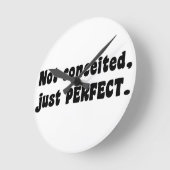 Nicht eingebildet, gerade perfekt runde wanduhr (Winkel)