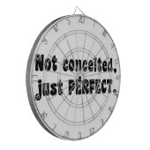 Nicht eingebildet, nur perfekt dartscheibe (Vorderseite Links)