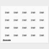 Nicht eingebildet, nur perfekt dreieckiger aufkleber (Blatt)