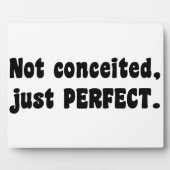 Nicht eingebildet, nur perfekt fotoplatte (Vorderseite)