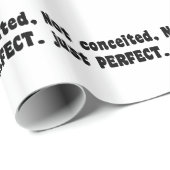 Nicht eingebildet, nur perfekt geschenkpapier (Rolleneckpunkt)