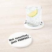 Nicht eingebildet, nur perfekt getränkeuntersetzer (Seite)