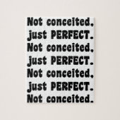 Nicht eingebildet, nur perfekt puzzle (Vertikal)