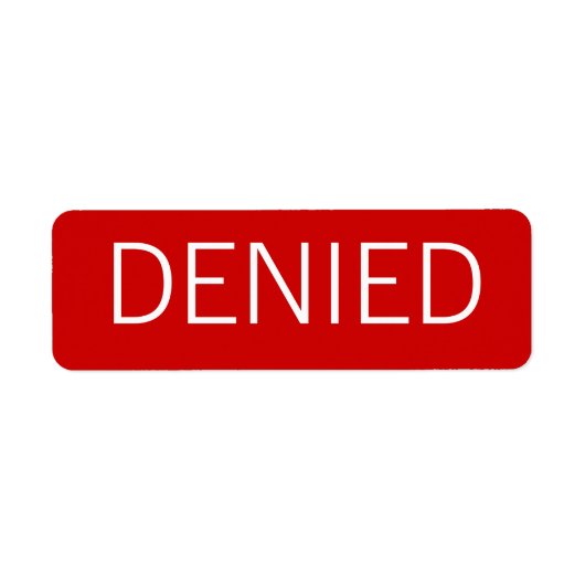 NICHT EINGEHALTENES Etikett (Vorne)