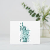 Nicht einhalten feiertagspostkarte (Stehend Vorderseite)