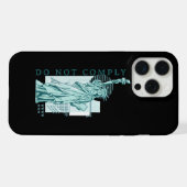 Nicht einhalten iPhone hülle (Rückseite (Horizontal))