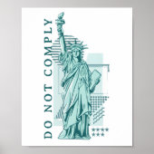 Nicht einhalten poster (Vorne)