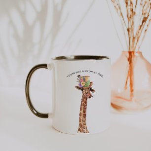 Nicht einmal auf meinem Level Lustiger Giraffen- Tasse