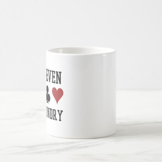 Nicht einmal den Poker Wäscherei Funny Cards falte Kaffeetasse (Mittel)