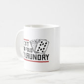 Nicht einmal den Poker Wäscherei Funny Cards falte Kaffeetasse (Vorderseite Links)