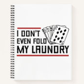 Nicht einmal den Poker Wäscherei Funny Cards falte Notizblock (Vorderseite)