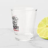 Nicht einmal den Poker Wäscherei Funny Cards falte Schnapsglas (Rechts)