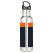 Nicht einsam sonniges Zeichen (Orange) Edelstahlflasche (Rückseite)