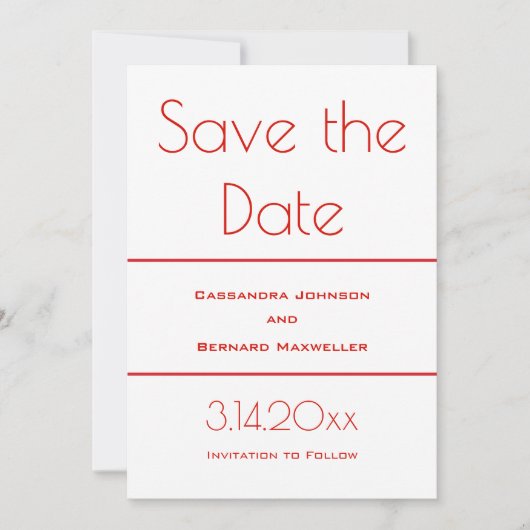 Nicht Eloping Wedding Set | SAVE THE DATE (Vorderseite)
