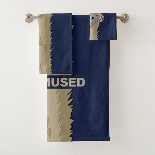 Nicht Emused Funny Emu Pun Badhandtuch Set (Insitu)