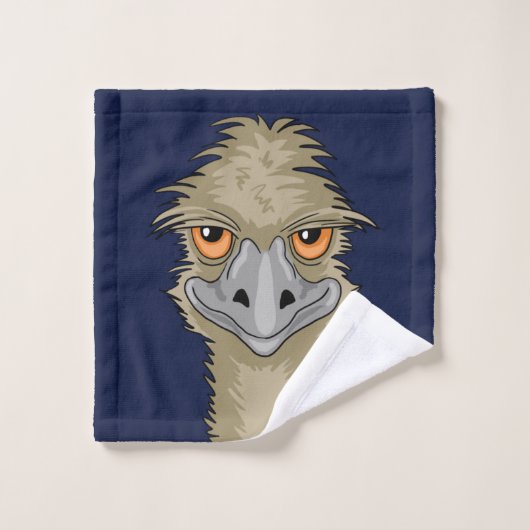 Nicht Emused Funny Emu Pun Badhandtuch Set (Waschlappen)