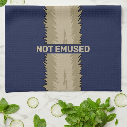 Nicht Emused Funny Emu Pun Geschirrtuch (Gefaltet)