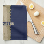 Nicht Emused Funny Emu Pun Geschirrtuch (Viertel Falte)