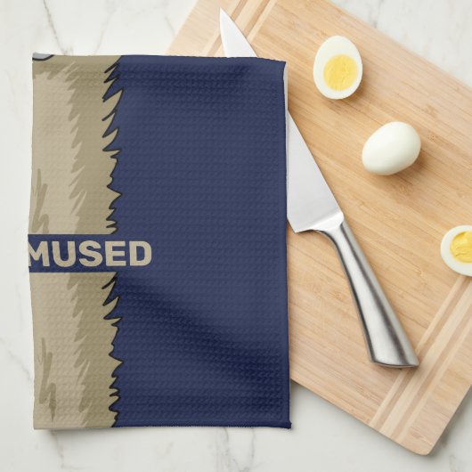 Nicht Emused Funny Emu Pun Geschirrtuch (Viertel Falte)