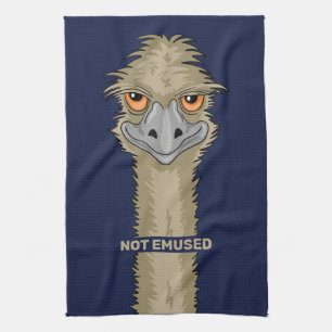 Nicht Emused Funny Emu Pun Geschirrtuch