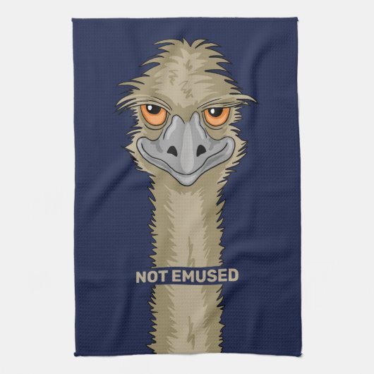 Nicht Emused Funny Emu Pun Geschirrtuch (Vertikal)