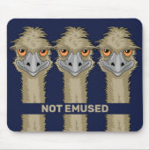 Nicht Emused Funny Emu Pun Mousepad (Vorne)