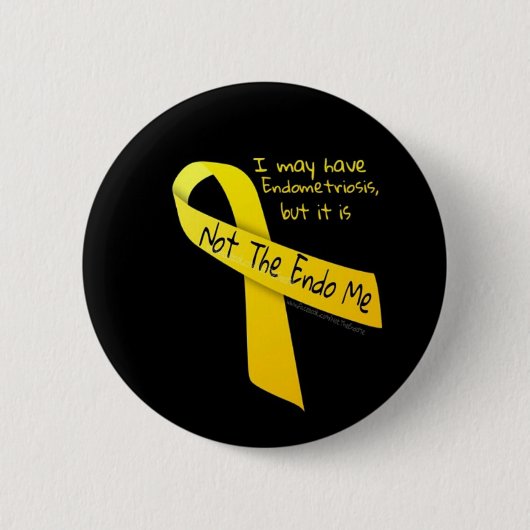 Nicht Endo ich "Knopf" Endometriosis Button (Vorderseite)