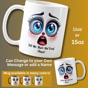 Nicht Entkoffeiniert, Bitte!, Fantastische Augen Kaffeetasse