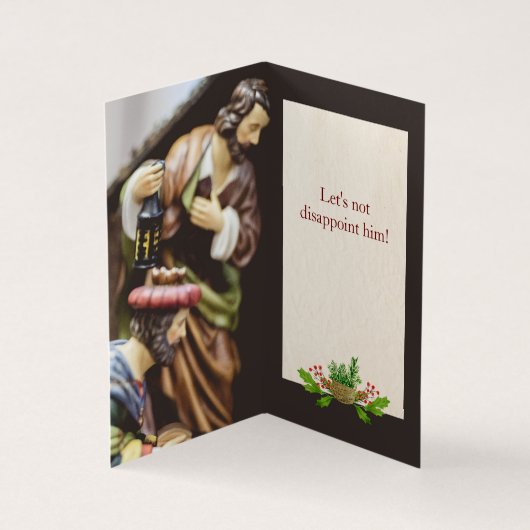 Nicht enttäuschen - Atheistische Weihnachtskarten  (Innenseite)