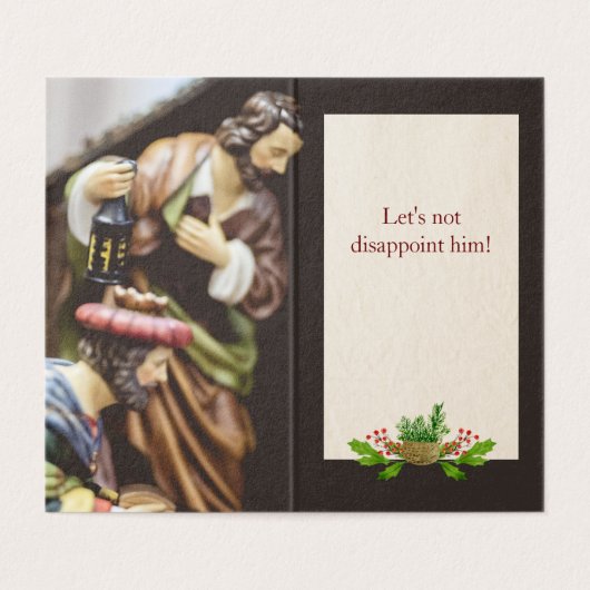 Nicht enttäuschen - Atheistische Weihnachtskarten  (Innenseite Aufgefaltet)